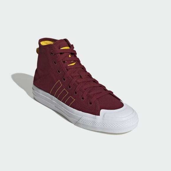 new w/box NIZZA HI RF SHOES Collegiate Burgundy / Eqt Yellow / Cloud White SZ 7 - Picture 1 of 5